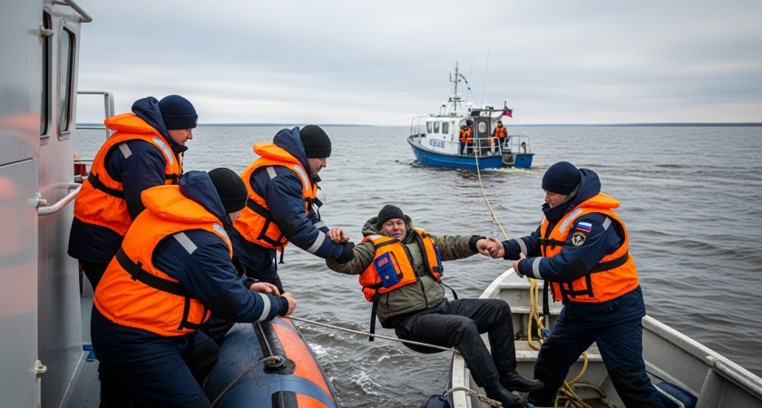 "Сам я не выгребу": рыбак попросил о помощи, дрейфуя на резиновой лодке в Ростовской области