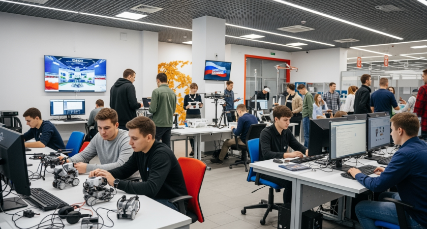 160 квадратов для дронов и роботов: молодежь сама создала дизайн своего центра в Кагальницком районе