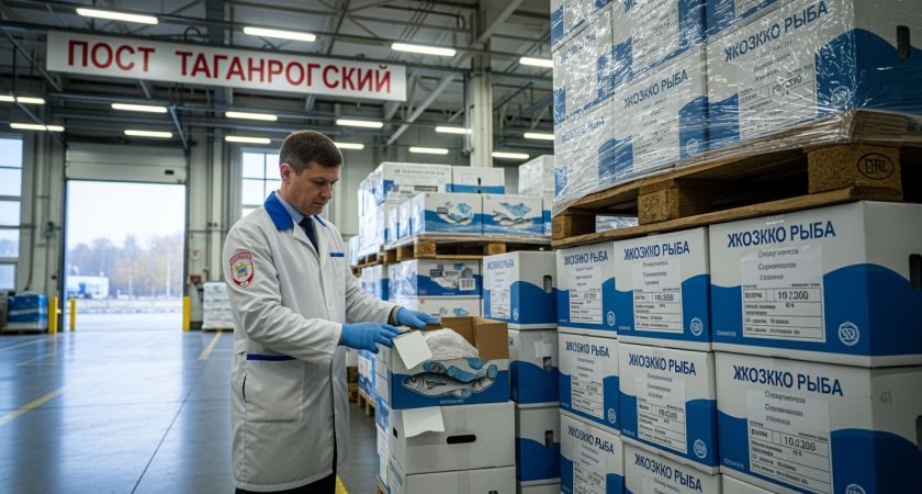 19,5 тонн мороженой рыбы из Таганрога прошли жесткий ветконтроль перед отправкой в Азербайджан