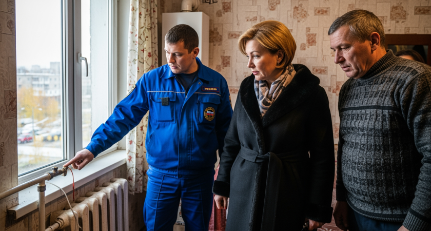 Температура рухнула на 20 градусов: министр ЖКХ едет в Зерноград после ночного коллапса отопления