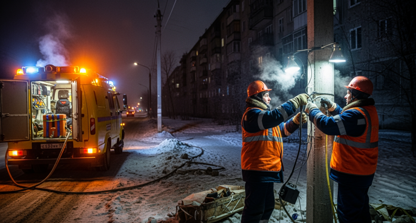 Таганрог погрузился во тьму: аварийные бригады обещают вернуть свет за два часа