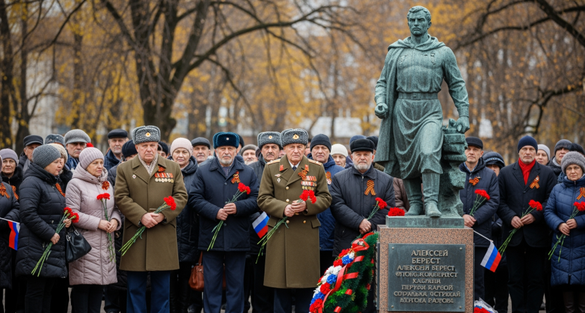 Мусорные баки у могилы Героя России Береста убрали через 55 лет после его подвига