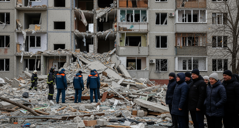 После атаки 16 беспилотников: жители поврежденных домов Таганрога подают документы на компенсации