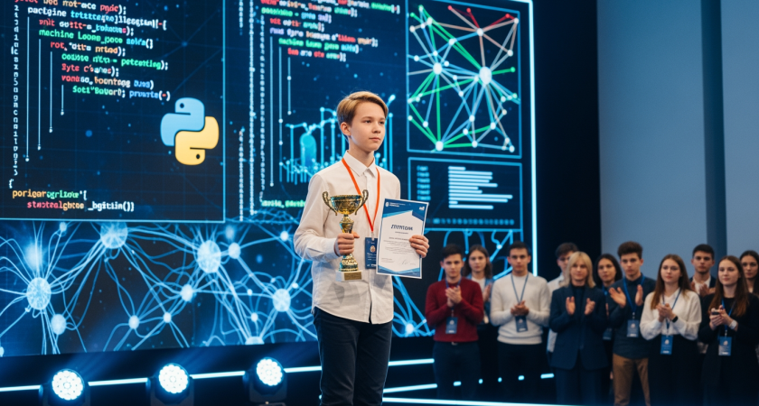 Восьмиклассник из Ростова победил на Всероссийской олимпиаде по ИИ: Python освоил в 8 лет