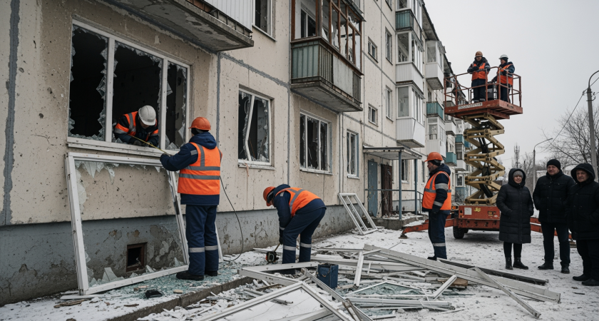 450 квартир и три жизни: Таганрог подсчитывает ущерб от ночной атаки дронов