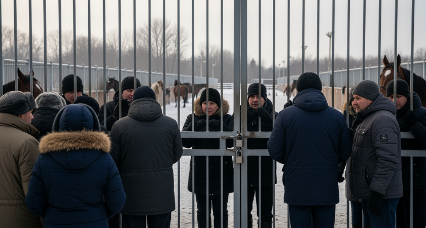 Владелец ипподрома в Ростове закрыл доступ к конюшням: лошади остались без ухода с 1 декабря