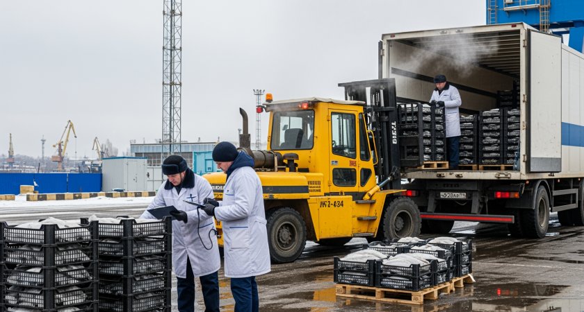 40 тонн мороженой рыбы из Таганрога отправились в Азербайджан после ветконтроля