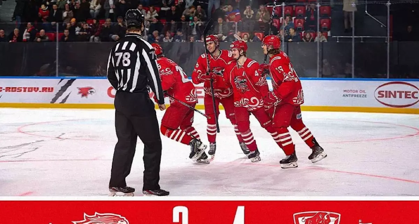 ХК «Ростов» упустил триумф на родной арене впервые за 9 лет: 3:4 от «Нефтяника»