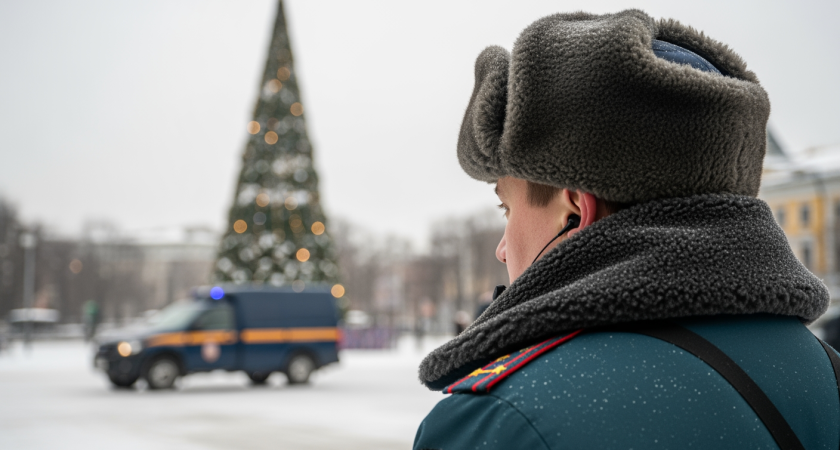 Главная елка Батайска накренилась и грозит упасть на горожан