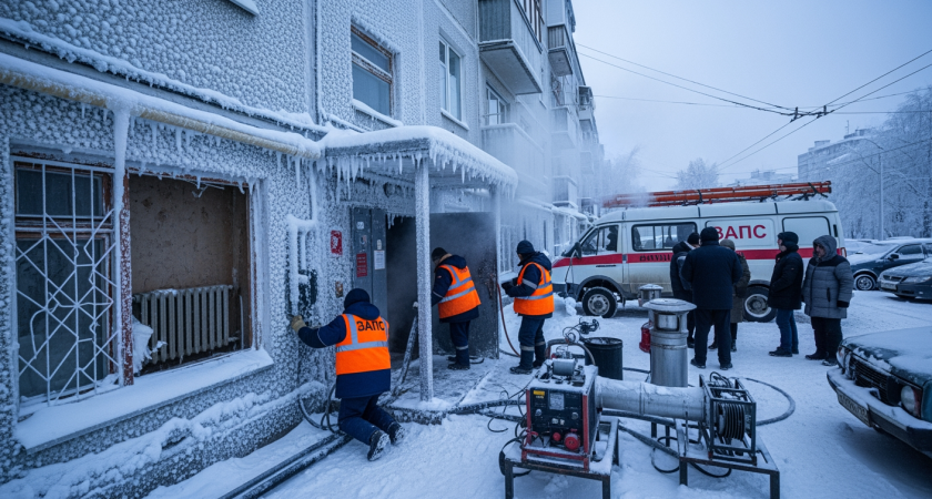 16 домов без тепла в морозы: коммунальщики спешат устранить дефекты
