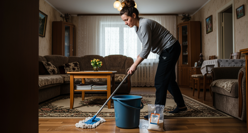 Моем полы солью перед праздниками — дом заполняется энергией, которую замечает каждый