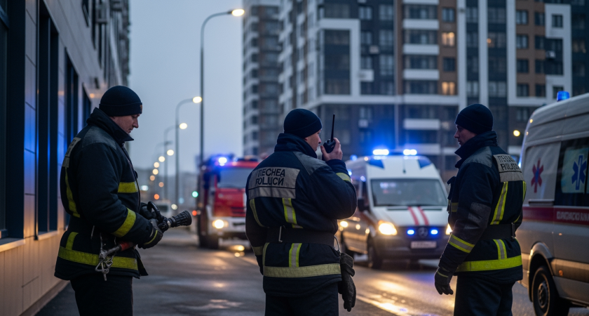 Ночной пожар в многоэтажке Ростова: эвакуированы 52 человека за 30 минут