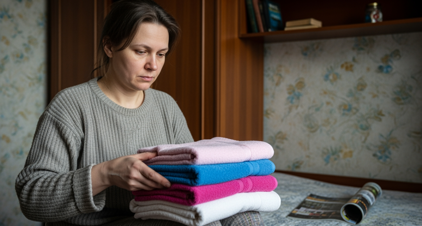 Одна хитрость - и полотенца перестанут быть жёсткими как картон: мягкость вернётся без дорогих средств