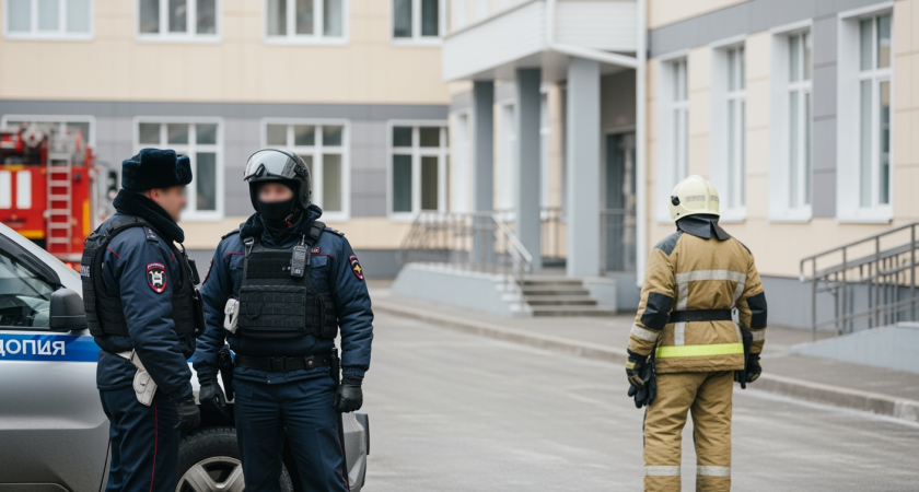 В цимлянской школе №3 экстренная эвакуация: спецслужбы и пожарные на месте