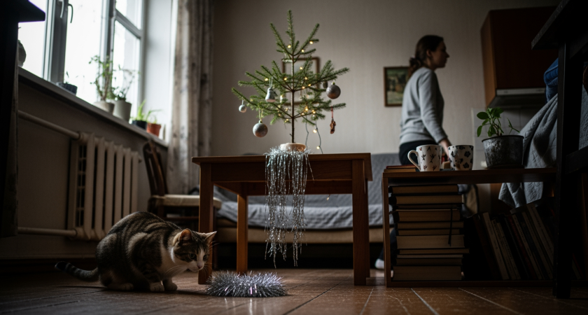 Мишура убивает питомцев: ветеринар назвал главные опасности новогоднего праздника