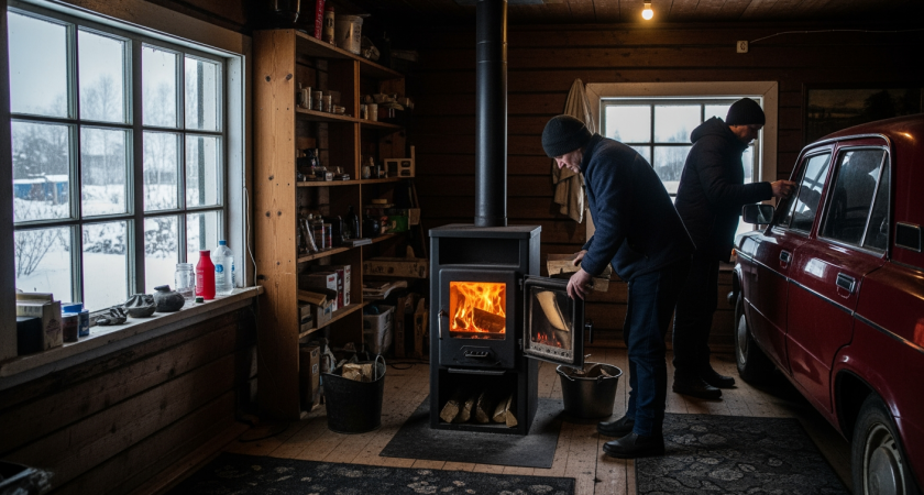 Древняя печь, что топит теплом лучше батареи: беру везде — дом, дача, гараж