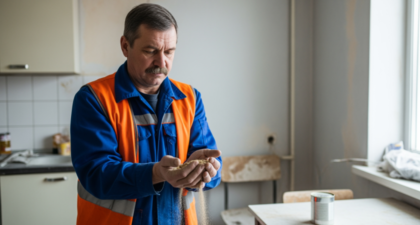Мастера добавляют песок в краску лестниц - секрет, который скрывают годами