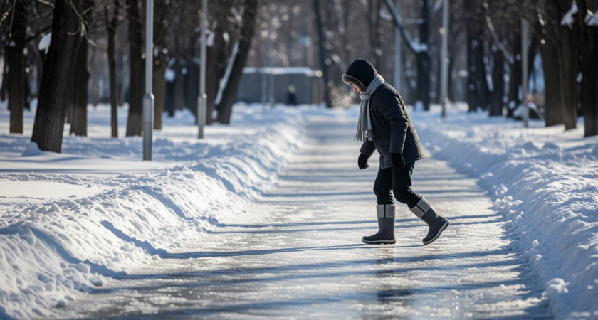 Три спрея на ботинки - и ступаю по гололёду уверенно, как летом по асфальту: подошва держит месяцами