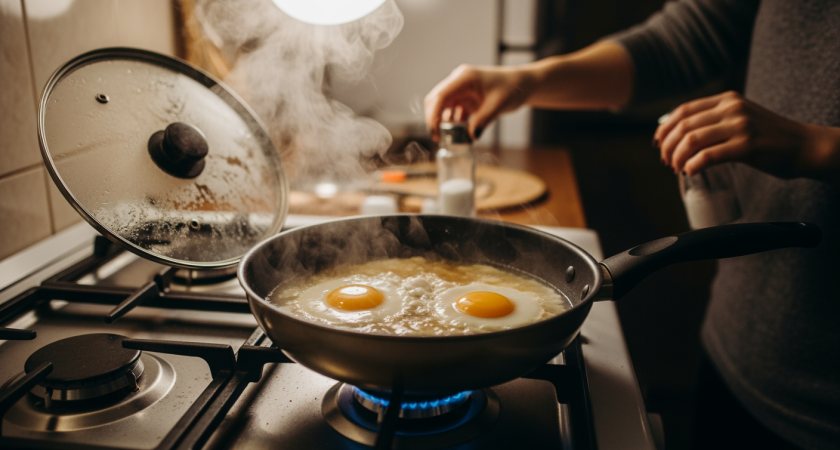 Секрет идеальной яичницы: чем жарят опытные кулинары вместо привычного масла