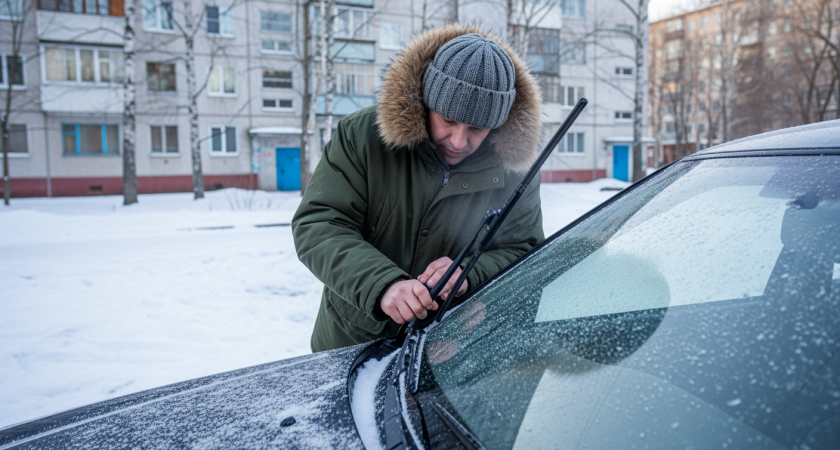 Зимний лайфхак: как защитить дворники от примерзания к стеклу