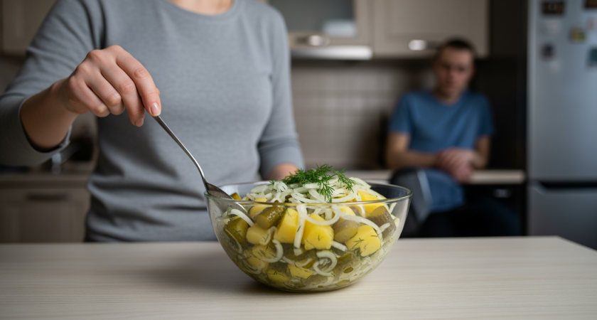 Мой коронный выходной рецепт: салат «Простачок» готовится 10 минут, а вкус как у ресторанного блюда