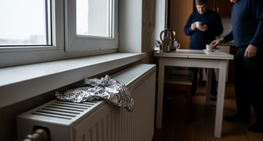 Один простой трюк с фольгой согреет квартиру при −50, даже если отопление отключили
