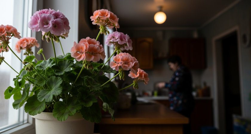 Подкармливаю герань в январе одним простым средством - весной цветов так много, что не знаю, куда их девать