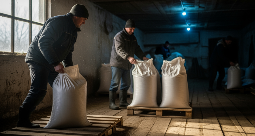 Два продукта из супермаркета заменили мне навоз. Разбрасываю по снегу зимой, весной земля сама плодородная