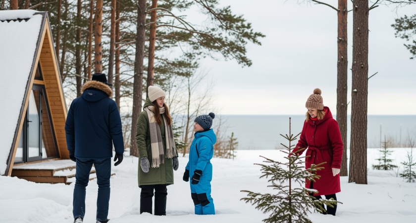 Зимняя сказка в 20 минутах от Таганрога: А-фреймы с видом на море и панорамные бассейны ждут вас