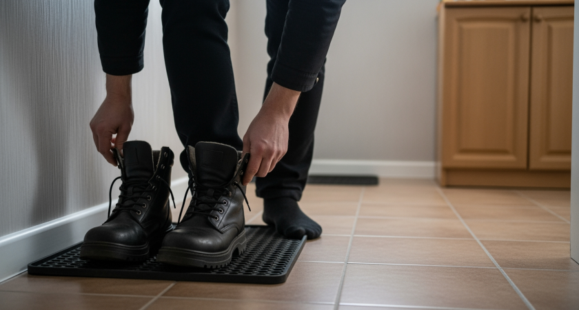 Дедовский способ против гололеда за минуту - наклеил две полоски и забыл про скольжение до весны