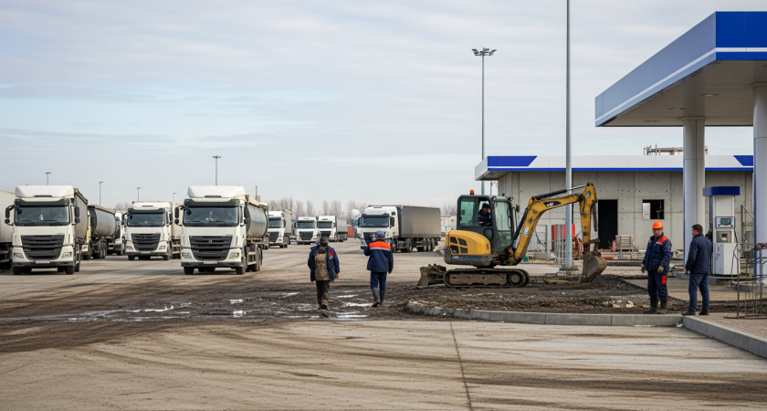 Грузовой оазис: парковку на 1-й Луговой расширят до 400 машин после приема 18 тысяч фур