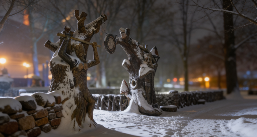 Ледяной плен: парк «Лога» закрылся после того, как дороги Ростовской области превратились в каток