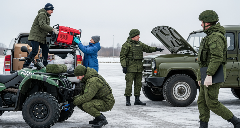 100 единиц спецтехники для бездорожья: Народный фронт отправил квадроциклы и пикапы на передовую СВО