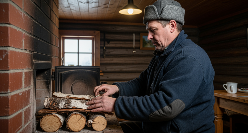 Забытый секрет деревенских мастеров позволяет топить печь вдвое дольше и сберечь половину запасов на зиму