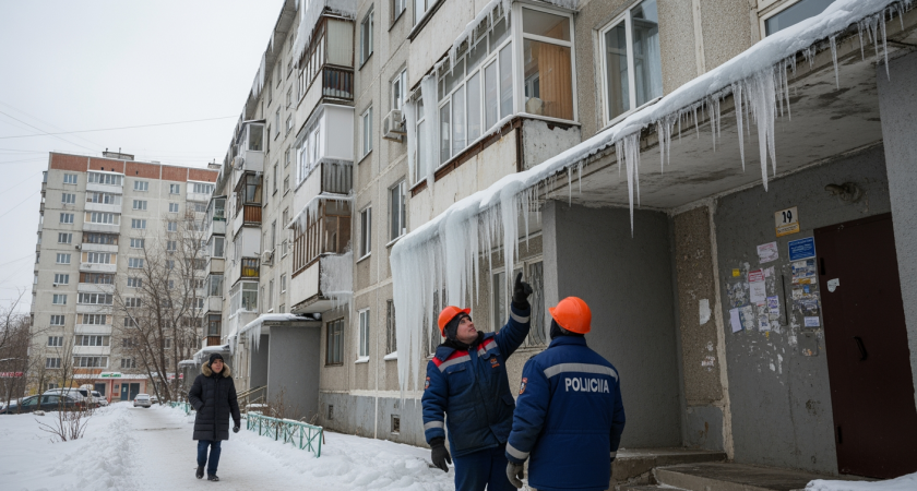 Ледяная угроза: за неубранные сосульки в Ростове управляющие компании попадут на видео и под штраф