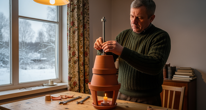 Самоделка из подручных материалов греет комнату за копейки и не требует подключения к электросети