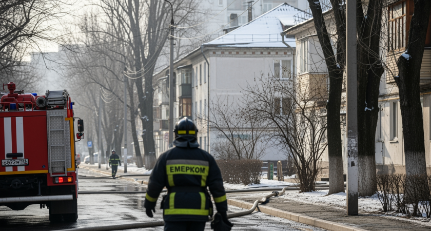 25 пожарных за 19 минут потушили 50-метровый пожар в магазине на 2-й Краснодарской