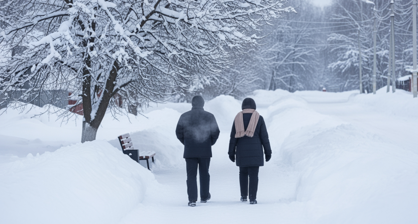 Зима не сдается: Советский район Ростовской области завалило снегом при аномальных -10 градусах