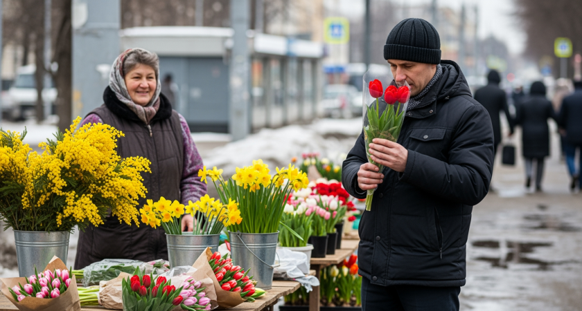 300 рублей за тюльпан и букеты по 10 тысяч: ростовчан заранее пугают рекордными ценами к 8 Марта