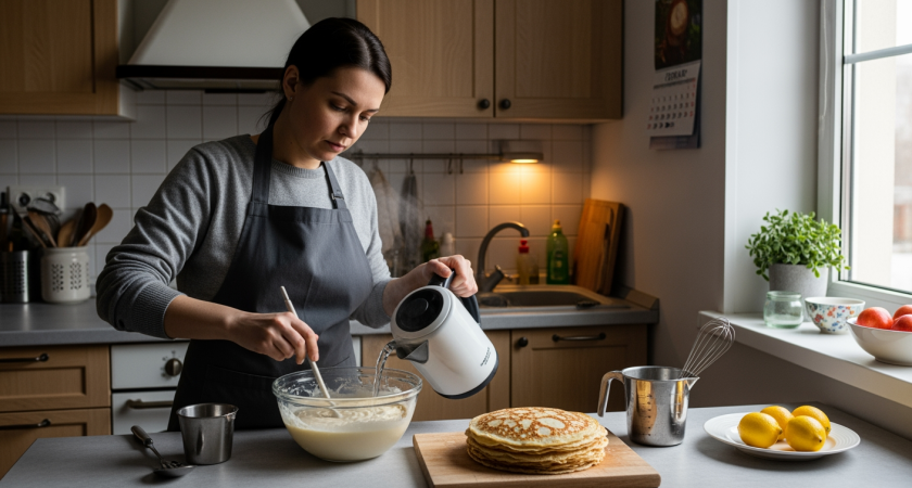Забудьте о дрожжевом тесте на Масленицу — мой рецепт заварных блинчиков покорил всю семью своей нежностью и простотой