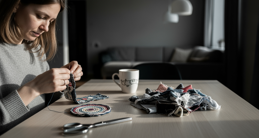 Не выбрасывайте лоскутки: 5 хитростей, которые превратят обрезки ткани в нужные вещи за полчаса