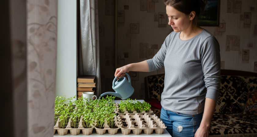 Яичные лотки превращаю в полезные вещи для дома и дачи вместо того чтобы нести в мусорку