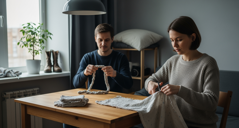 Старое постельное белье превращается в полезные вещи для дома за 10 минут без иголки и ниток