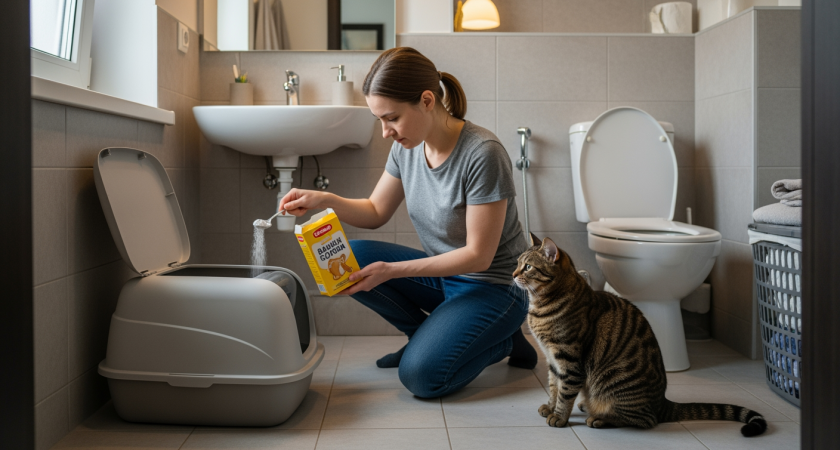 Соседи больше не будут жаловаться на кошачий туалет благодаря этому копеечному средству