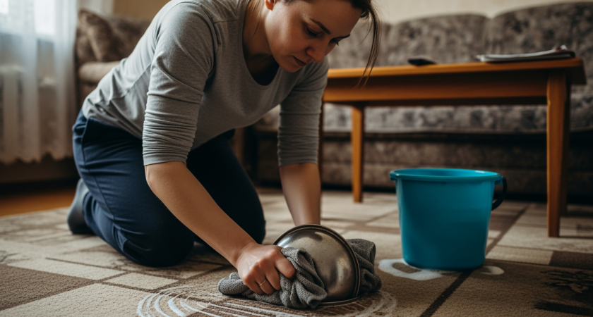 Один простой трюк превратит домашний ковер в идеально чистый за минуты без дорогой химчистки