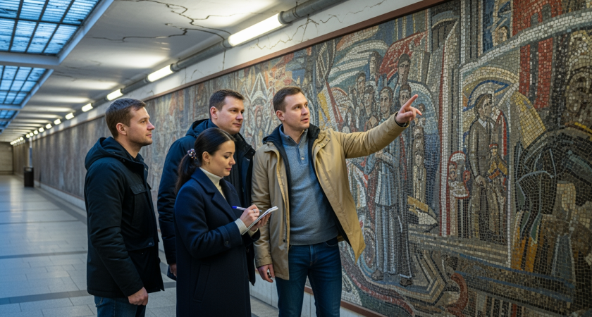 Переход на Кировском закроют на 9 месяцев ради советской мозаики