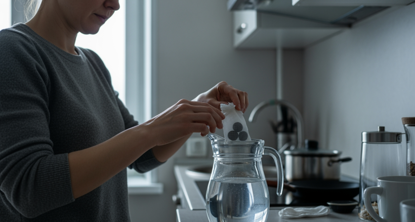 Забытый трюк наших дедов делает из мутной воды из крана идеально прозрачную почти бесплатно