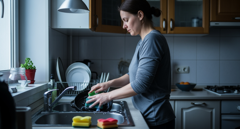 Всю жизнь мыла посуду неправильно, пока соседка не показала секрет цветных губок