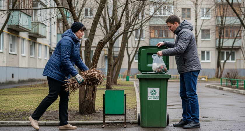 С 1 сентября таганрожцев будут штрафовать за ветки в мусорных баках