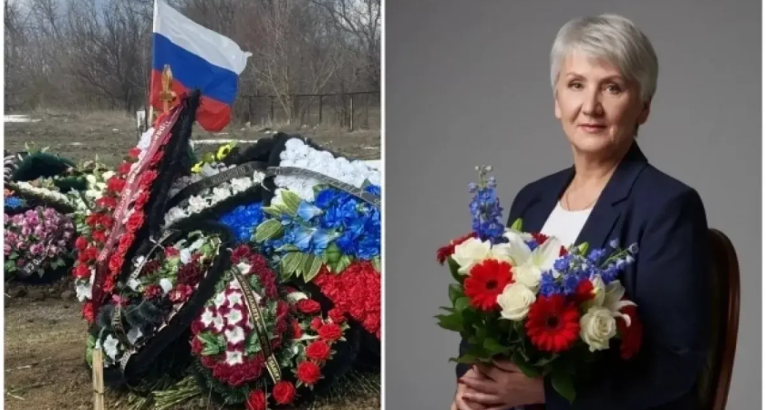 65-летнюю волонтёра похоронили с воинскими почестями после удара дрона